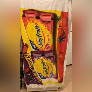 Wrigley's chewing gum Juicy Fruit Large Beach Towel Vintage
